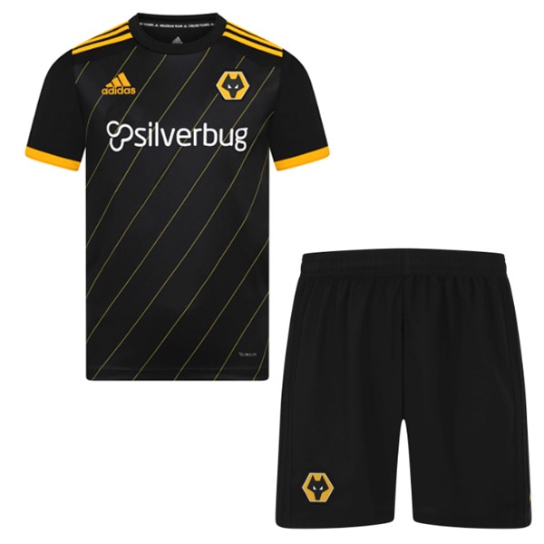 Camiseta Wolves Replica Segunda Ropa Niños 2019/20 Negro